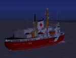 FSX Pilotable Canadian Icebreker Amundsen  